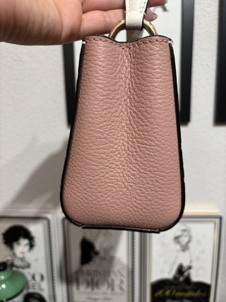Bolso Pequeño Jimmy Choo Blanco y Rosa