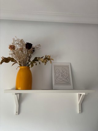 Mueble TV y Estantería Blanca