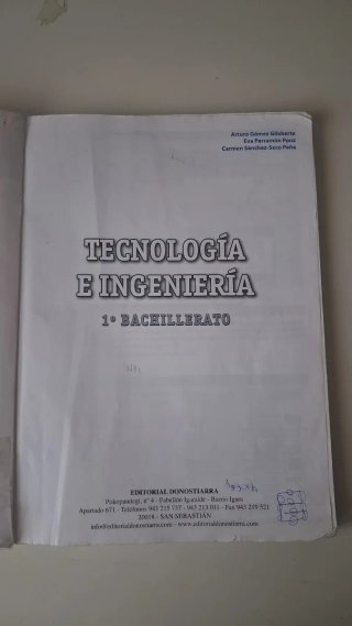 Tecnología e ingeniería I : 1o Bachillerato