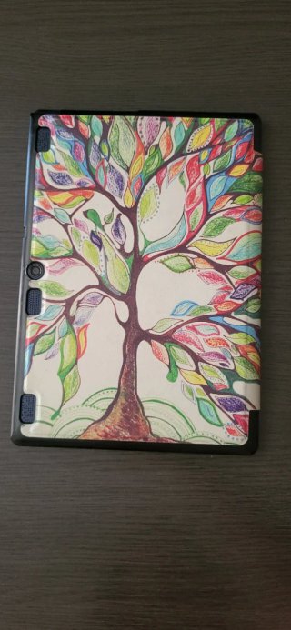 Tablet Lenovo Negra con Funda Multicolor
