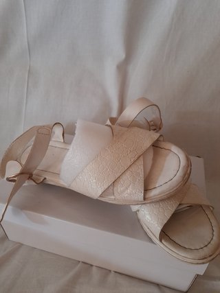 Sandalias blancas talla 38