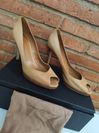 Zapatos Gianvito Rossi Peep Toe Talla 41