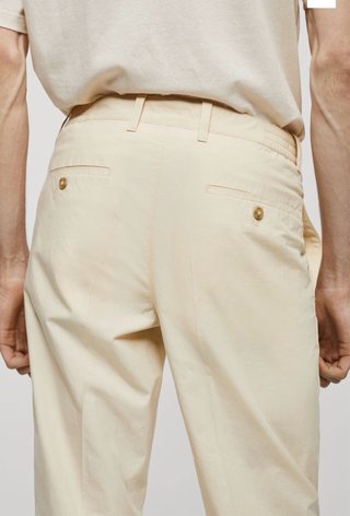 Pantalón Algodón Slim-Fit Nuevo