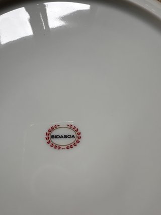 Juego de porcelana con peces