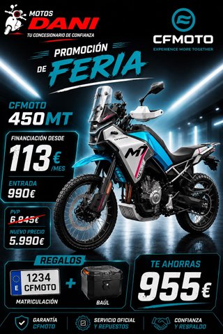 CFMOTO 450MT Promoción Feria