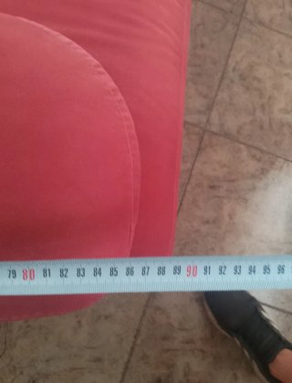 Sofá de 2 plazas rojo