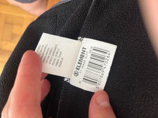 Sudadera Element Gris Talla M Cremallera