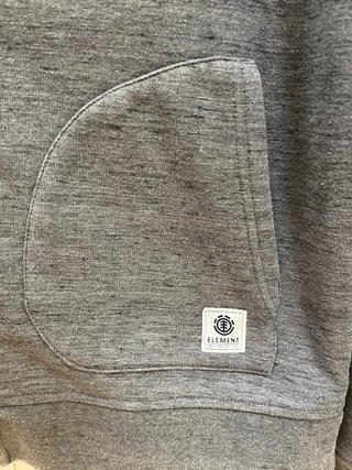 Sudadera Element Gris Talla M Cremallera