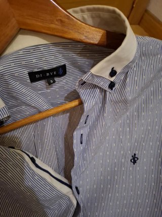 Camisa DIESEL Rayas Azul y Blanco