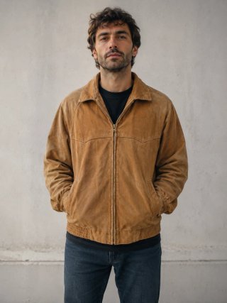 Chaqueta Piel Vintage Hombre El Corte Inglés