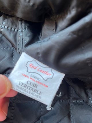 Cazadora de cuero SKINTAN Talla 36 Hombre