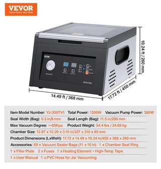 Envasadora al vacío VEVOR 380W