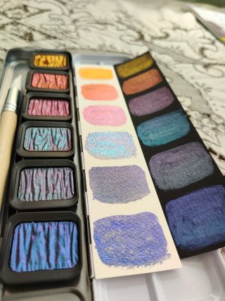 Acuarelas especiales Finetec Pearlescent Colours