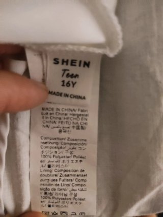 Vestido blanco SHEIN Ceremonia/Disfraz.