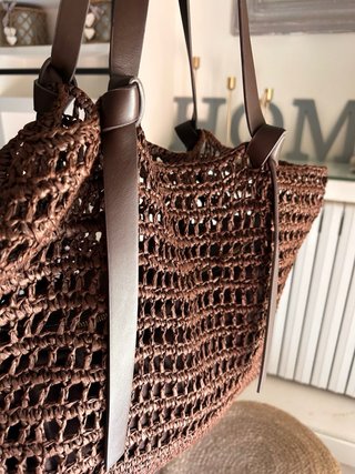 Bolso Marrón asas de cuero