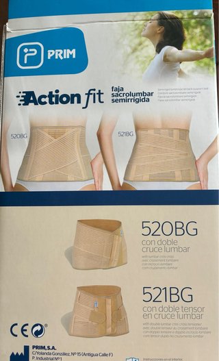 Faja Lumbar Semirrígida Prim Talla Única