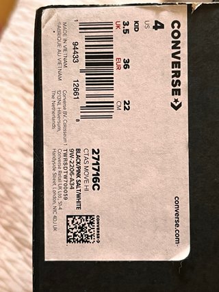 Converse negras talla 36