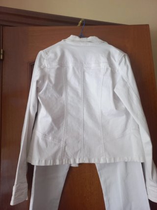Traje pantalón blanco
