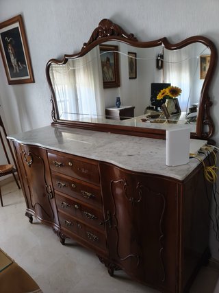 Aparador Años 50/60 Madera y Mármol