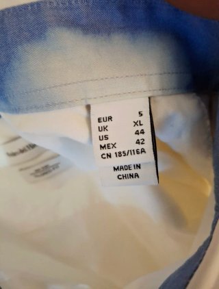 Camisa blanca manga corta
