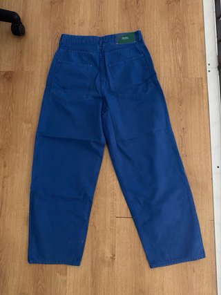 Bershka Jeans Baggy Blu Taglia 38 Nuovi