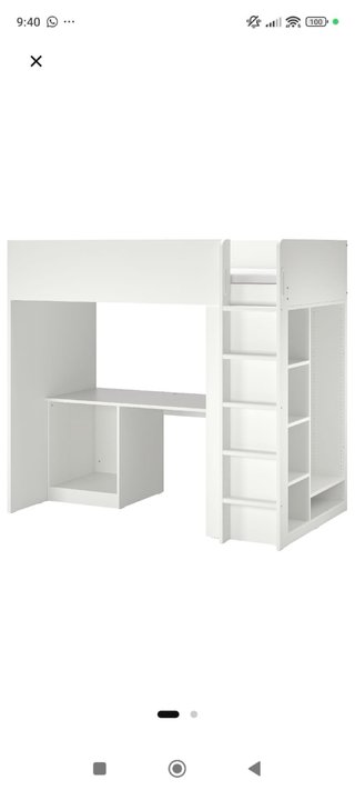 Juego de dormitorio con escritorio y armario