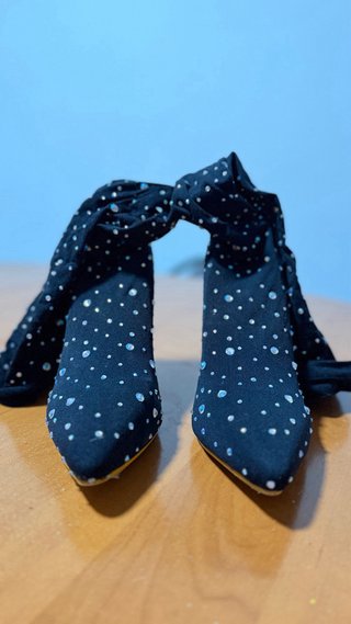 Botines calcetín strass talla 40