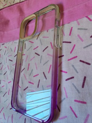 Funda iPhone 13 Pro Max Transparente Morado