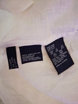 Camisa Tommy Hilfiger Blanca Lino