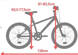 Bicicleta Rockrider ST 500 20 Niños