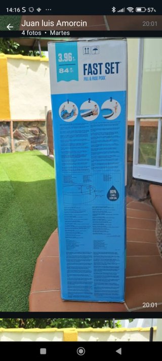 Piscina Bestway Fast Set 3.96m x 84cm