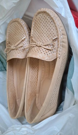 Zapatos planos mujer beige talla 38