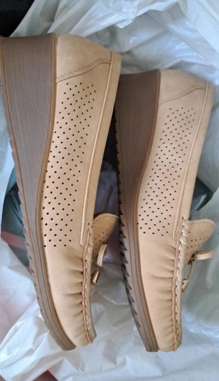 Zapatos planos mujer beige talla 38