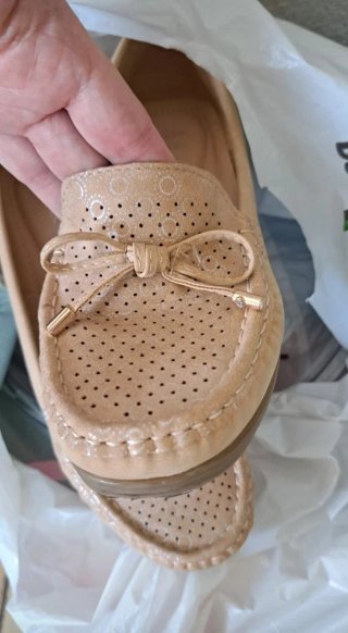 Zapatos planos mujer beige talla 38