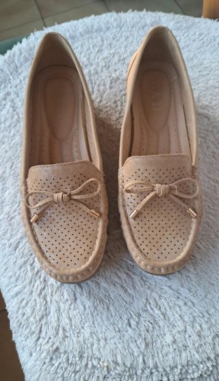 Zapatos planos mujer beige talla 38