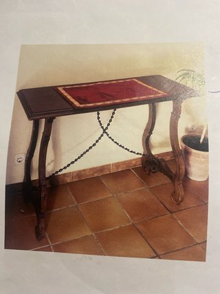 Mesa Castellana Antigua Madera y Metal