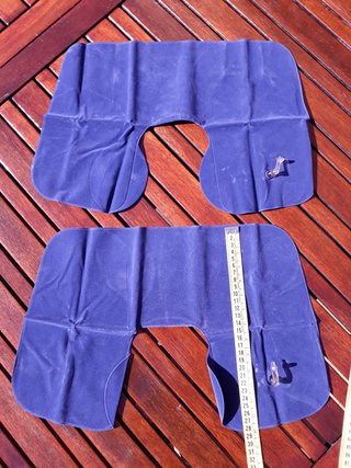 Antifaz, almohada hinchable y calcetines viaje X2