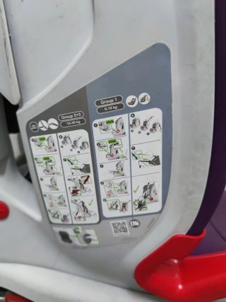 Silla coche Isofix Britax Römer púrpura