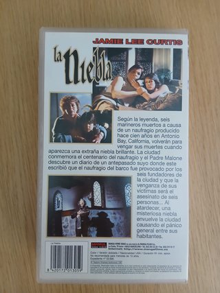 Película VHS La Niebla (The Fog)