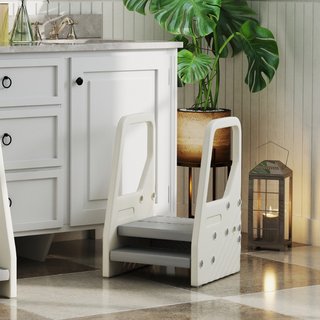 Taburete infantil 2-5 años HDPE, 43x42x65.5 cm, Cr