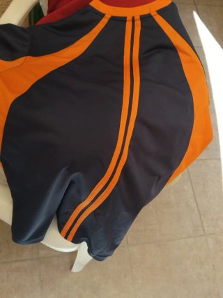 Camiseta Retro FC Barcelona Azul/Naranja