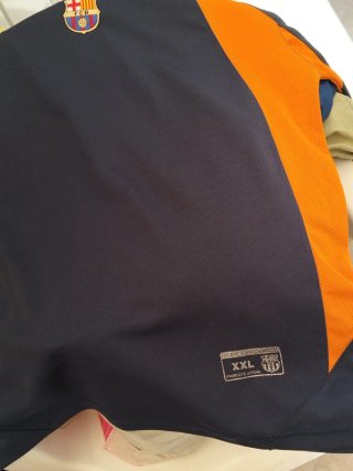 Camiseta Retro FC Barcelona Azul/Naranja