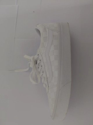 Vans Old Skool Checkerboard Blancas