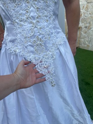 Vestido de Novia Encaje Bordado Perlas T40-42