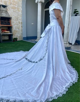 Vestido de Novia Encaje Bordado Perlas T40-42
