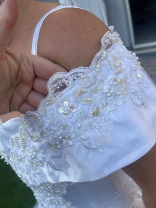 Vestido de Novia Encaje Bordado Perlas T40-42