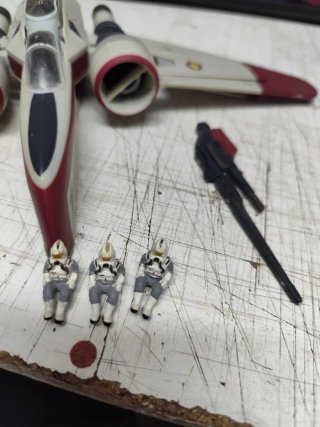 Nave Star Wars ARC-170 con figuras
