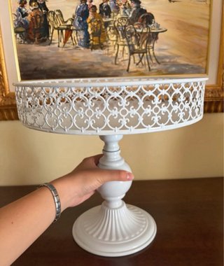 Alzata torta/centrotavola Shabby Chic
