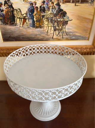 Alzata torta/centrotavola Shabby Chic