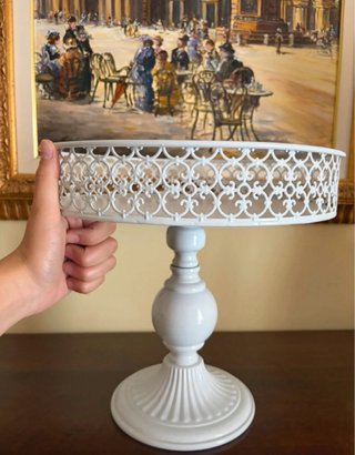 Alzata torta/centrotavola Shabby Chic